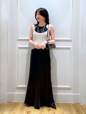 「A part by（アパートバイ）の【2WAY】フトベルトショルダーバッグ（ショルダーバッグ）」を使った、mahoさん（レディース・162cm）の夏コーディネート