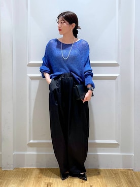 「A part by（アパートバイ）のスクエアミニショルダー（ショルダーバッグ）」を使った、mahoさん（レディース・162cm）の夏コーディネート
