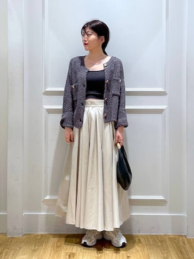 「LE VERNIS（ル・ベルニ）のアイテム」を使った、mahoさん（レディース・162cm）の秋コーディネート