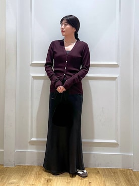 「e/rm（イーアールエム）のアイテム」を使った、mahoさん（レディース・162cm）の秋コーディネート