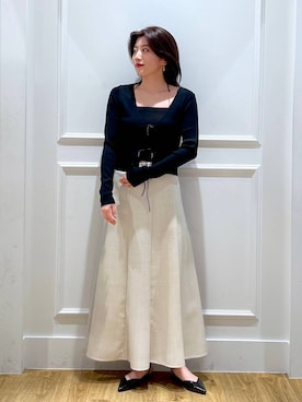 「e/rm（イーアールエム）のアイテム」を使った、mahoさん（レディース・162cm）の春コーディネート