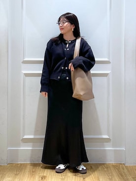 「e/rm（イーアールエム）のアイテム（トップス）」を使った、mahoさん（レディース・162cm）の冬コーディネート