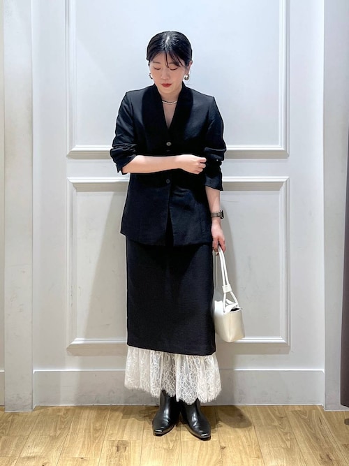 セレモニー】C*フィットノーカラージャケット（ノーカラージャケット