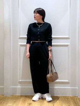 「EU,US NEW BALANCE（イーユーユーエスニューバランス）のアイテム」を使った、mahoさん（レディース・162cm）の秋コーディネート