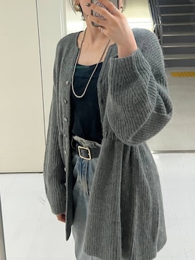 「アイテム（デニムスカート）」を使った、mahoさん（レディース・162cm・20代）の秋コーディネート