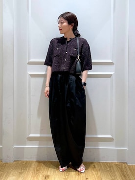 「A part by（アパートバイ）の【2WAY】フトベルトショルダーバッグ（ショルダーバッグ）」を使った、mahoさん（レディース・162cm）の夏コーディネート
