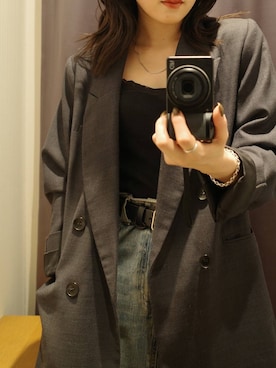 「アイテム（デニムスカート）」を使った、mahoさん（レディース・162cm・20代）の秋コーディネート
