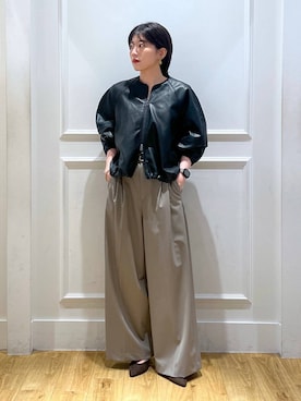 「A part by（アパートバイ）のアイテム（ベルト）」を使った、mahoさん（レディース・162cm）の秋コーディネート