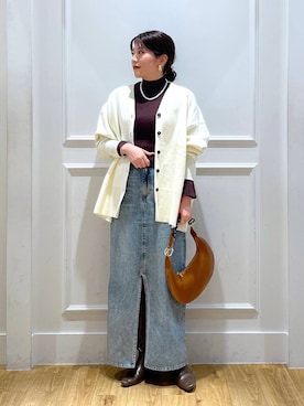 「LE VERNIS（ル・ベルニ）のアイテム」を使った、mahoさん（レディース・162cm）の冬コーディネート