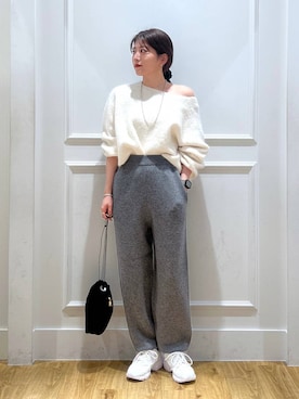 「e/rm（イーアールエム）のアイテム（パンツ）」を使った、mahoさん（レディース・162cm）の秋コーディネート