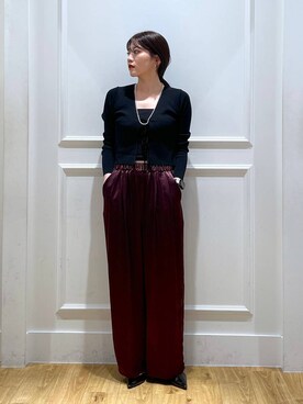 「e/rm（イーアールエム）のアイテム（パンツ）」を使った、mahoさん（レディース・162cm）の秋コーディネート