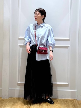 「A part by（アパートバイ）のヒールローファー（ローファー）」を使った、mahoさん（レディース・162cm）の秋コーディネート