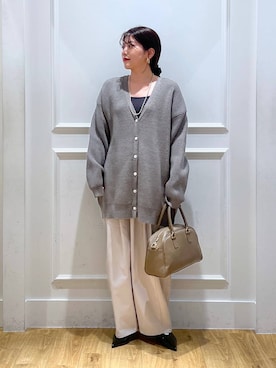 「e/rm（イーアールエム）のアイテム（トップス）」を使った、mahoさん（レディース・162cm）の冬コーディネート