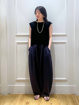 「A part by（アパートバイ）のアイテム（スウェットパンツ）」を使った、mahoさん（レディース・162cm）の夏コーディネート