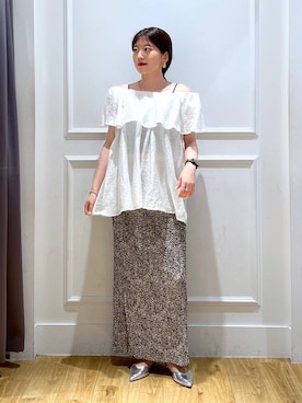 「アイテム（スカート）」を使った、mahoさん（レディース・162cm・20代）の夏コーディネート