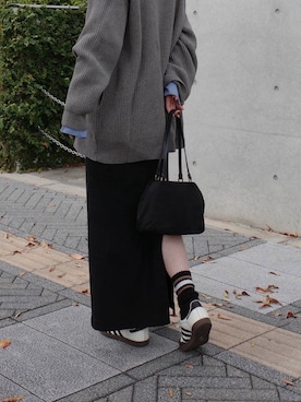 「BABYLONE（バビロン）のアイテム（スカート）」を使った、mahoさん（レディース・162cm）の冬コーディネート