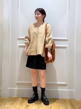 「e/rm（イーアールエム）のアイテム」を使った、mahoさん（レディース・162cm）の秋コーディネート