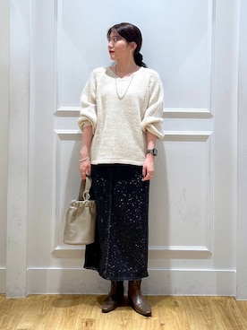 「A part by（アパートバイ）のアイテム（シューズ）」を使った、mahoさん（レディース・162cm）の秋コーディネート