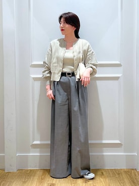 「JAMIRAY（ジャミレイ）のアイテム」を使った、mahoさん（レディース・162cm）の春コーディネート