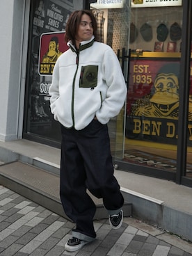 「BEN DAVIS（ベンデイビス）のアイテム」を使った、Ryoさん（メンズ・175cm）の冬コーディネート