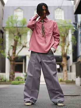 「BEN DAVIS（ベンデイビス）のアイテム」を使った、Ryoさん（メンズ・175cm）の冬コーディネート