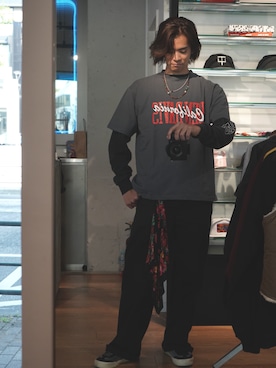 「BEN DAVIS（ベンデイビス）のアイテム」を使った、Ryoさん（メンズ・175cm）の春コーディネート