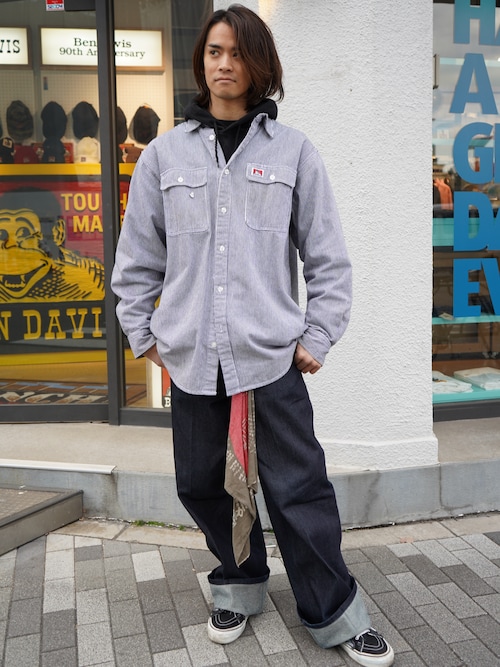 ベンデイビス ゴリラカット インディゴデニム w36 USA企画 BEN DAVIS GORILLA CUT DENIM PANTS - Indigo Black / ベン