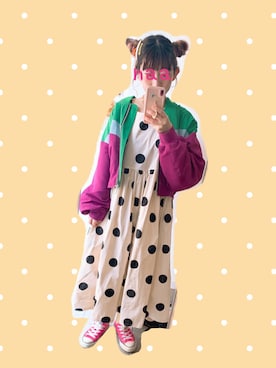 「GRL（グレイル）のアイテム（ブルゾン）」を使った、naaさん（レディース・153cm）の春コーディネート