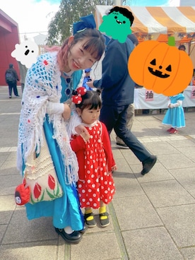 「halloween」｜「アイテム（ブーツ）」を使った、naaさん（レディース・153cm）の秋コーディネート
