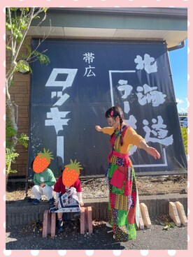 「アイテム（ワンピース、その他）」を使った、naaさん（レディース・153cm）の秋コーディネート