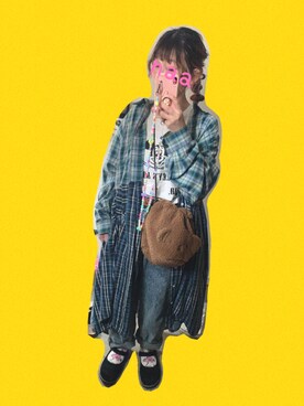 「アイテム（シャツワンピース）」を使った、naaさん（レディース・153cm・30代）の秋コーディネート