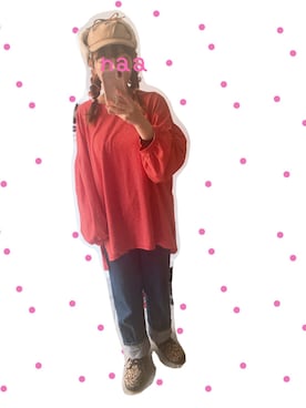 「RETRO GIRL（レトロガール）のアイテム（帽子）」を使った、naaさん（レディース・153cm）の冬コーディネート