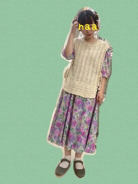 「古着好きな人と繋がりたい」｜「アイテム（パンプス）」を使った、naaさん（レディース・153cm）の夏コーディネート