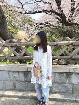 「classicalelf（クラシカルエルフ）のアイテム（パンツ）」を使った、あおりんごさん（レディース・160cm）の春コーディネート