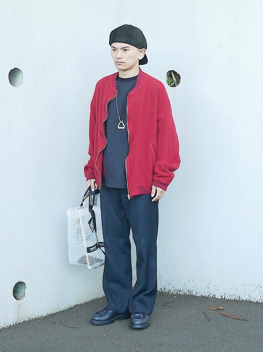 「低身長、低身長男子、低身長コーデ、低身長ファッション、soe、Sakanaction、サカナクション、KLEMAN、kaiko、キャスケット後ろ被り、ボンバージャケット、縮絨、ショート丈アウター、ショート丈ブルゾン、グラスコード」｜「ブログ・YouTubeのアイテム（その他、その他）」を使った、小柄の小松@162cmさん（メンズ・162cm）の秋コーディネートの1枚目の写真