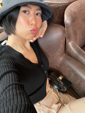 「PULL&BEAR（プルアンドベア）のアイテム（ジャケット/アウター）」を使った、kymyさん（レディース・163cm）の春コーディネート