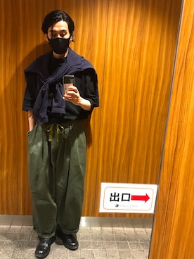 「is-ness（イズネス）のアイテム」を使った、DAさん（メンズ・170cm）の夏コーディネート