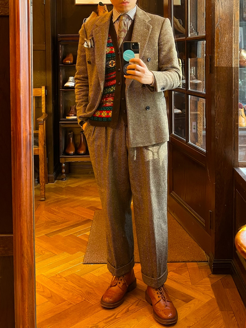 新品同様☆ジャミーソンズオブシェトランド メンズ ベスト アウター