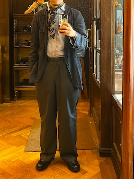 「TEATORA（テアトラ）のアイテム」を使った、DAさん（メンズ・170cm）の夏コーディネート