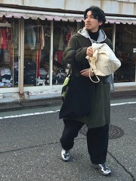 「Saint Laurent（サンローラン）のアイテム」を使った、DAさん（メンズ・170cm）の冬コーディネート