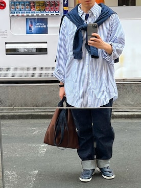 「MM6 Maison Margiela（ｴﾑｴﾑｼｯｸｽ ﾒｿﾞﾝ ﾏﾙｼﾞｪﾗ）のアイテム（バッグ）」を使った、DAさん（メンズ・170cm）の春コーディネート