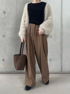 「TODAYFUL（トゥデイフル）のアイテム」を使った、Aさん（骨格ウェーブ・レディース・156cm）の秋コーディネート