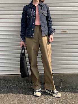 「UNION LAUNCH（ユニオンランチ）のアイテム」を使った、Aさん（レディース・156cm）の春コーディネート