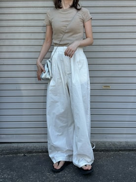 「シルバーバッグ」｜Aさん（レディース・156cm）の秋コーディネート