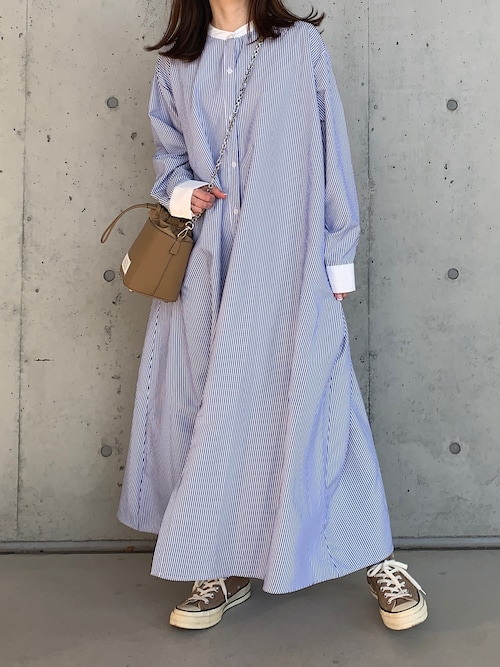 A|Bonjour Saganのシャツワンピースを使ったコーディネート - WEAR