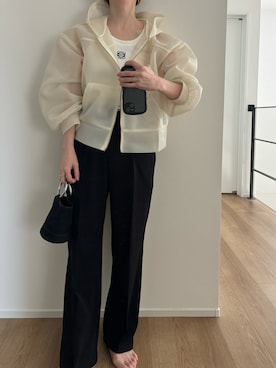 「LOEWE（ロエベ）のアイテム」を使った、Aさん（レディース・156cm）の夏コーディネート