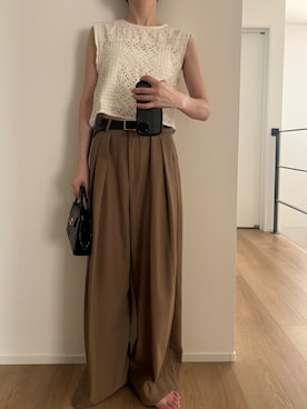 「CHANEL（シャネル）のアイテム（ショルダーバッグ）」を使った、Aさん（レディース・156cm）の夏コーディネート