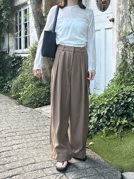 「TODAYFUL（トゥデイフル）のアイテム」を使った、Aさん（レディース・156cm）の夏コーディネート