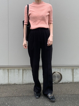 「ビットローファー」｜「アイテム（トップス）」を使った、Aさん（レディース・156cm）の夏コーディネート