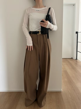 「ENOF（イナフ）のアイテム」を使った、Aさん（レディース・156cm）の夏コーディネート